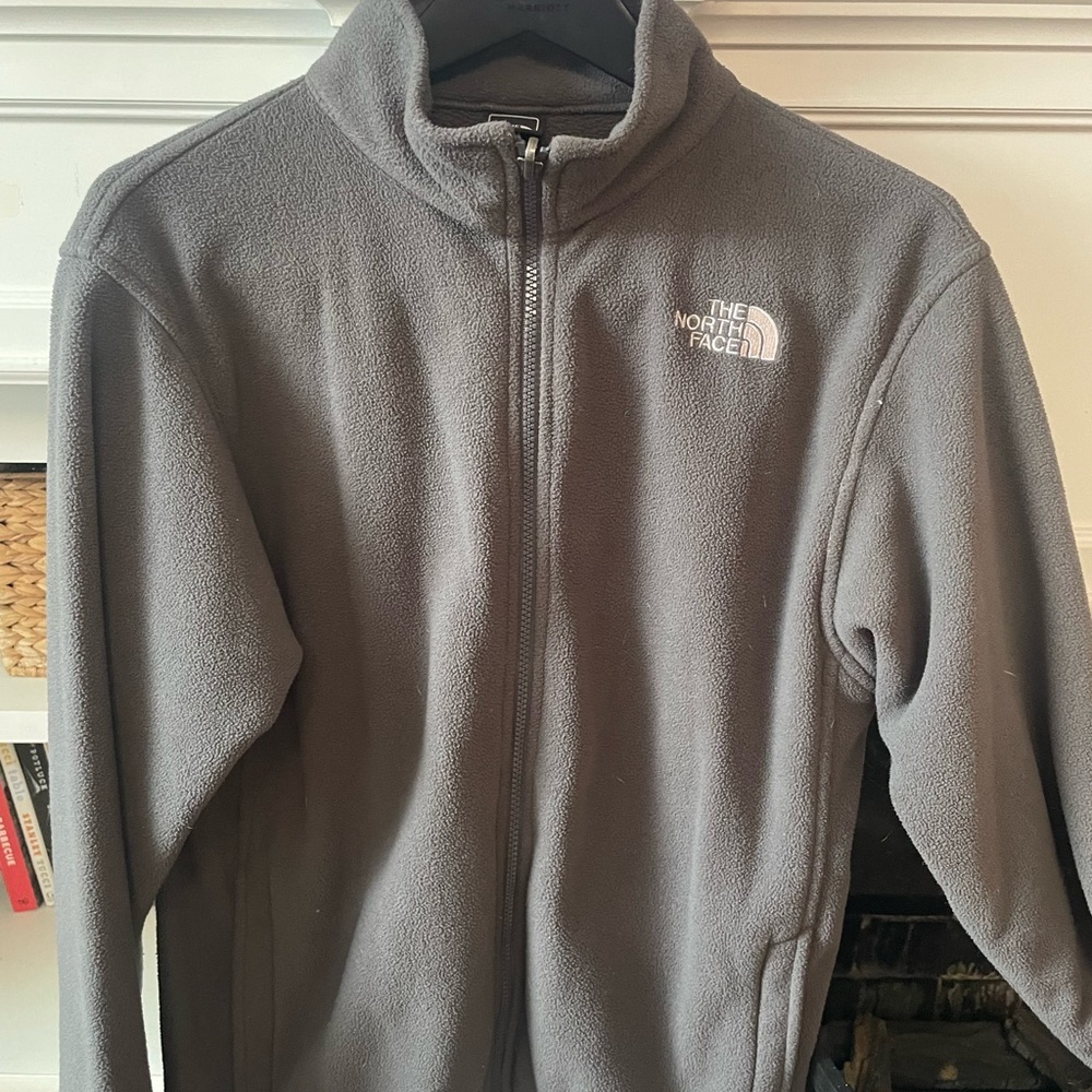 The North Face Dark Gray Fleece Jacket - Picture 2 of 3